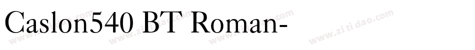 Caslon540 BT Roman字体转换